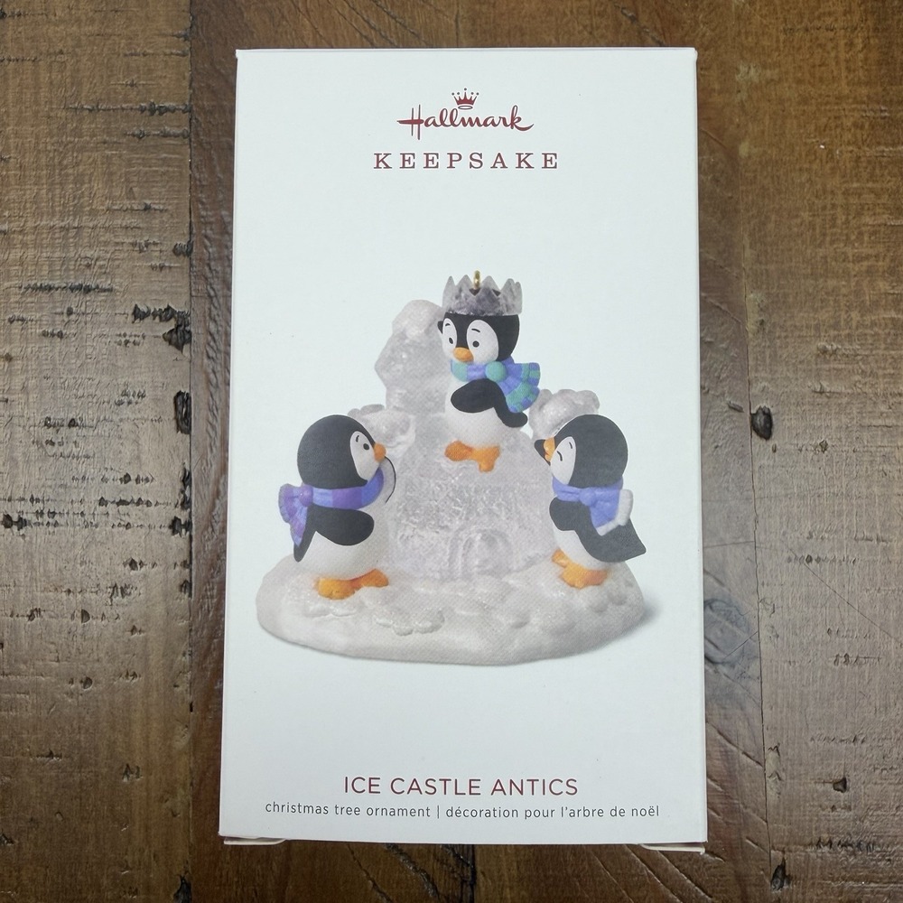 2018 Hallmark Keepsake Christmas Ornament Ice Castle Antics Penguins